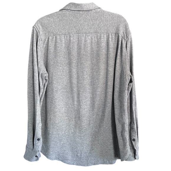 Giasone Men’s Long Sleeve Cotton Lyocell Button Down Shirt in Gray size Large - Picture 3 of 10